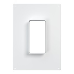 Площадка торцевая вертикальная пластиковая 180х250 фланец 60х120