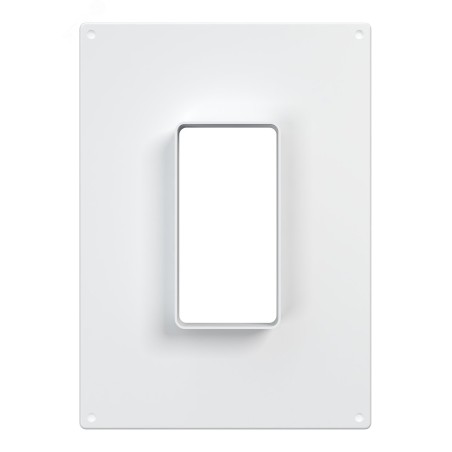 Площадка торцевая вертикальная пластиковая 180х250 фланец 60х120