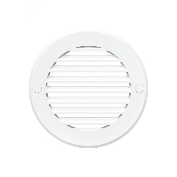 Решетка наружная вентиляционная круглая D136 с фланцем D100, из ASA пластика