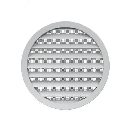 Решетка вентиляционная круглая D275 алюминиевая с фланцем D250