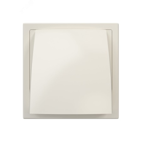 Выход стенной вытяжной с обратным клапаном 150х150 с фланцем D100, из ASA пластика, цвет Слоновая ко