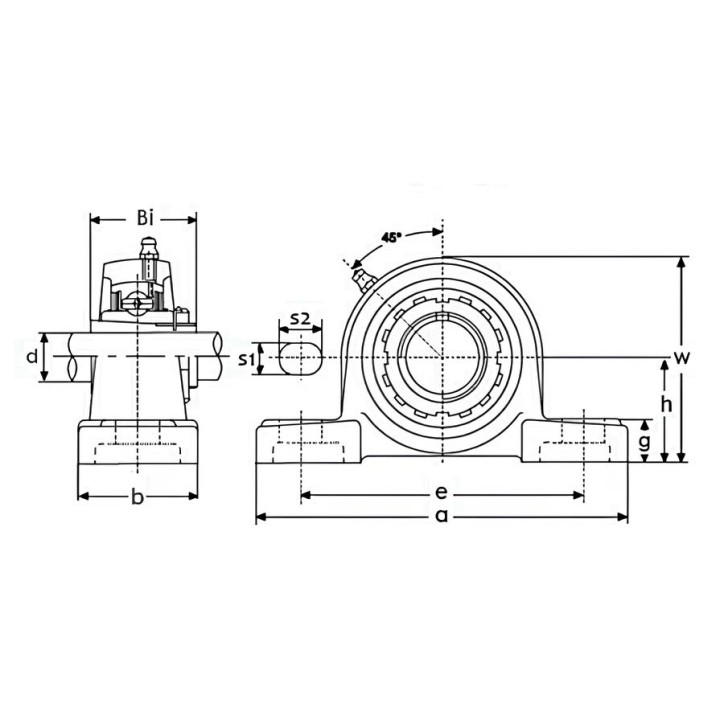 Подшипниковый узел UKP215 TECHNIX