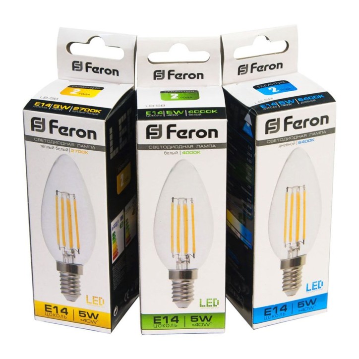 Лампа светодиодная LED 5вт Е14 белый свеча FILAMENT Лампа светодиодная LED 5вт Е14 белый свеча FILAMENT