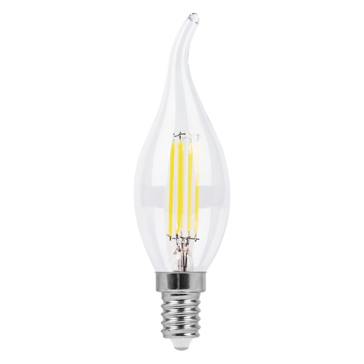 Лампа светодиодная LED 5вт Е14 белый свеча на ветру FILAMENT Лампа светодиодная LED 5вт Е14 белый свеча на ветру FILAMENT
