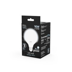 Лампа светодиодная LED 16 Вт 1540 лм 4100К шар G95 нейтральный E27 AC 220В Black Gauss