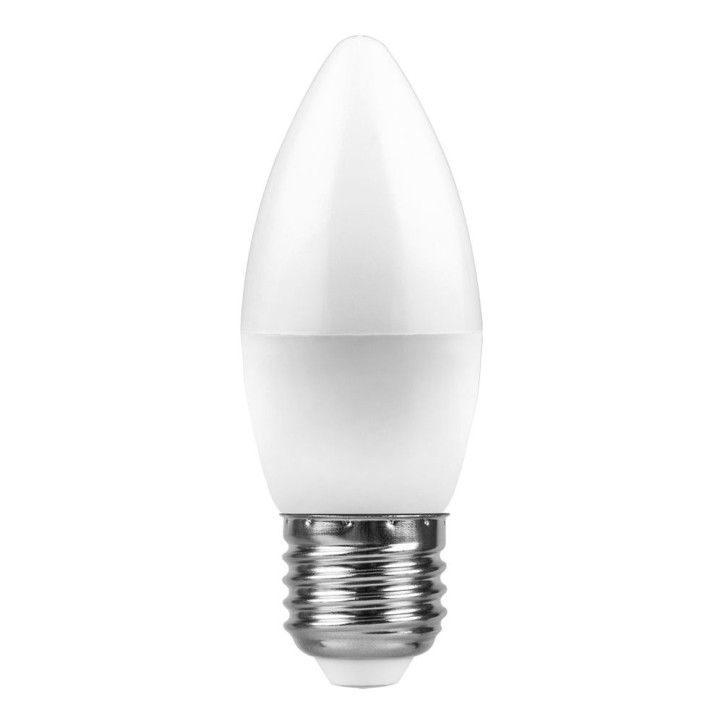 Лампа светодиодная LED 7вт Е27 белый матовая свеча Лампа светодиодная LED 7вт Е27 белый матовая свеча
