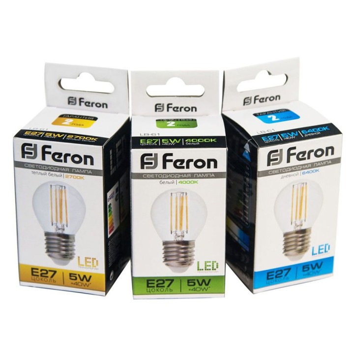 Лампа светодиодная LED 5вт Е27 белый шар FILAMENT Лампа светодиодная LED 5вт Е27 белый шар FILAMENT