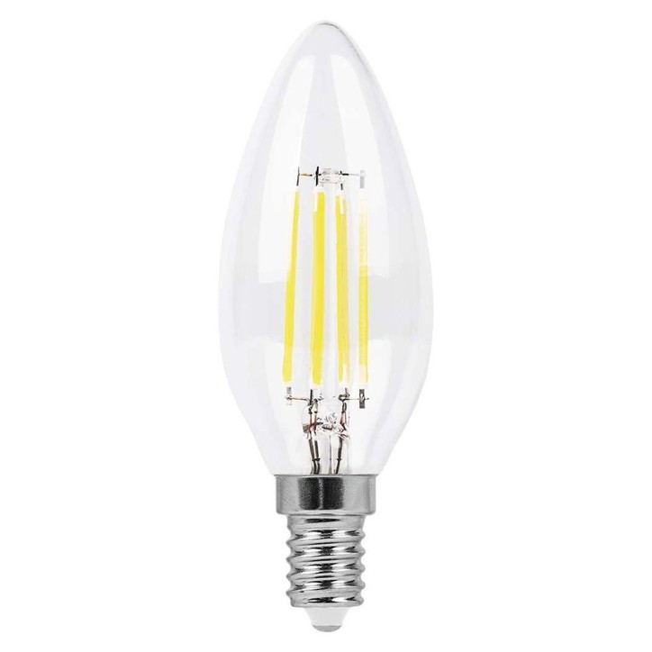 Лампа светодиодная LED 7вт Е14 теплый свеча FILAMENT диммируемая Лампа светодиодная LED 7вт Е14 теплый свеча FILAMENT диммируемая