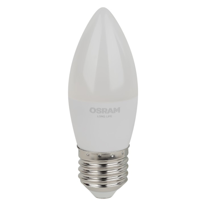 Лампа светодиодная LED 7Вт Е27 4000К 600Лм свеча 220В (замена 60Вт) OSRAM Лампа светодиодная LED 7Вт Е27 4000К 600Лм свеча 220В (замена 60Вт) OSRAM