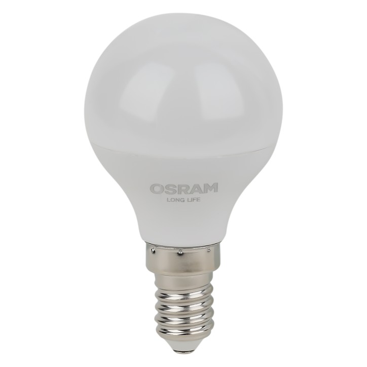 Лампа светодиодная LED 7Вт Е14 4000К 600Лм шар 220В (замена 60Вт) OSRAM Лампа светодиодная LED 7Вт Е14 4000К 600Лм шар 220В (замена 60Вт) OSRAM