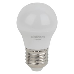 Лампа светодиодная LED 7Вт Е27 6500К 600Лм шар 220В (замена 60Вт) OSRAM