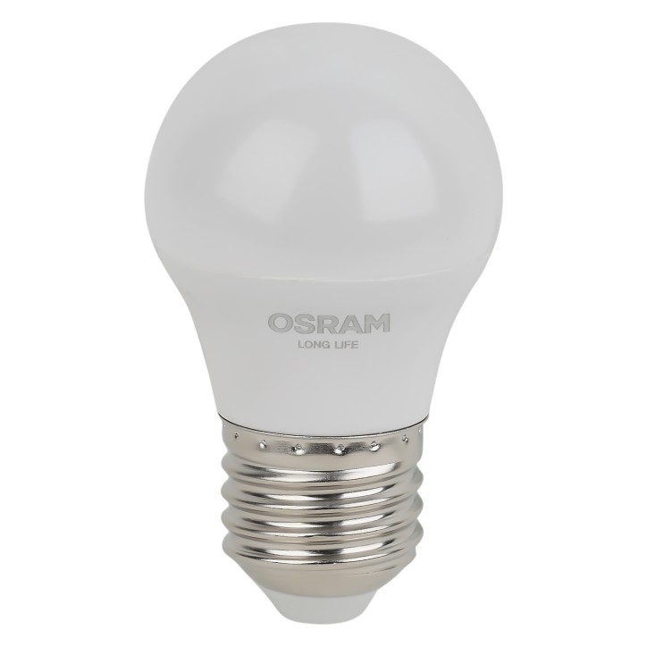 Лампа светодиодная LED 7Вт Е27 6500К 600Лм шар 220В (замена 60Вт) OSRAM Лампа светодиодная LED 7Вт Е27 6500К 600Лм шар 220В (замена 60Вт) OSRAM