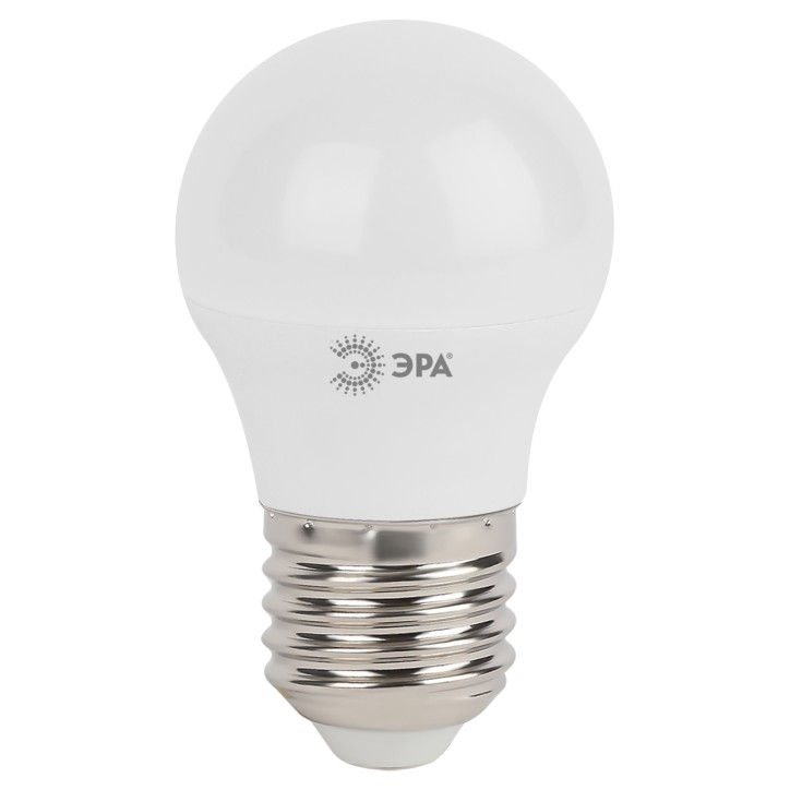 LED лампа P45-5W-840-E27 (диод, шар, 5Вт, нейтр, E27)