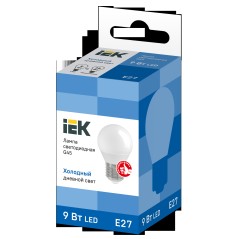 Лампа светодиодная G45 шар 9Вт 230В 6500К E27 IEK