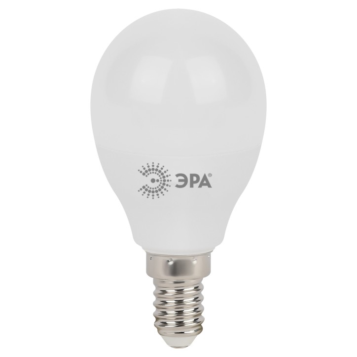 LED лампа P45-9W-860-E14 (диод, шар, 9Вт, хол, E14)