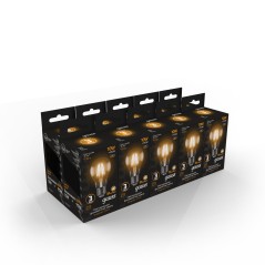 Лампа светодиодная филаментная LED 10 Вт 930 лм 2700К А60 груша теплый E27 AC 220В прозрачная колба