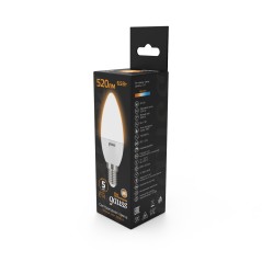 Лампа светодиодная LED 6.5 Вт 520 лм 3000К свеча теплый E14 AC 220В Black Gauss