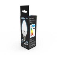 Лампа светодиодная LED 6.5 Вт 550 лм 4100К свеча нейтральный E14 AC 220В Black Gauss
