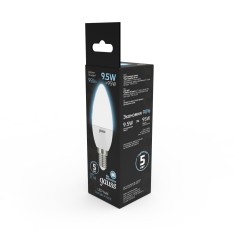 Лампа светодиодная LED 9.5 Вт 950 лм 4100К свеча нейтральный E14 AC 220В Black Gauss