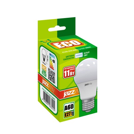 Лампа светодиодная LED 11w E27 белый матовый груша