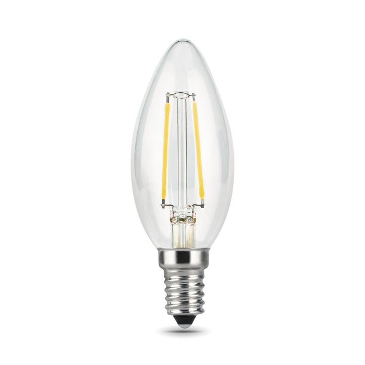 Лампа Gauss Filament Свеча 11W 830lm 4100К Е14 LED 1/10/50