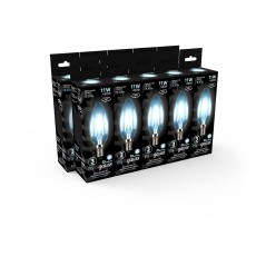 Лампа светодиодная филаментная LED 11 Вт 830 лм 4100К свеча нейтральный E14 AC 220В прозрачная колба