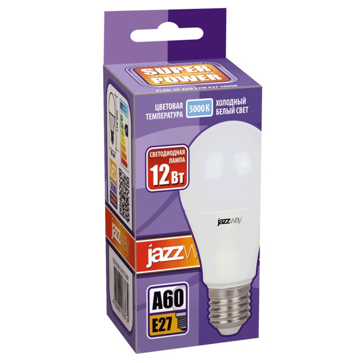 PLED- SP A60 12w E27 5000K 230/50 Jazzway