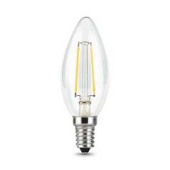 Лампа Gauss Filament Свеча 9W 680lm 2700К Е14 LED 1/10/50