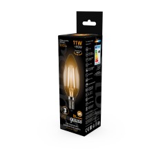 Лампа Gauss Filament Свеча 11W 810lm 2700К Е14 LED 1/10/50