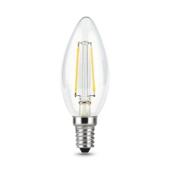 Лампа светодиодная филаментная LED 9 Вт 710 лм 4100К свеча нейтральный E14 AC 220В прозрачная колба