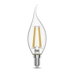 Лампа Gauss Filament Свеча на ветру 11W 810lm 2700К Е14 LED 1/10/50