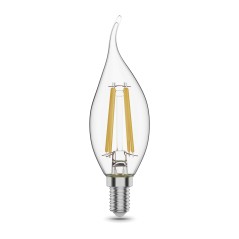 Лампа светодиодная филаментная LED 11 Вт 810 лм 2700К свеча на ветру теплый E14 AC 220В прозрачная к