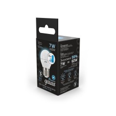 Лампа светодиодная LED 7 Вт 550 лм 4100К шар P45 нейтральный E27 AC 220В шаговое диммирование выключ