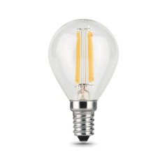 Лампа светодиодная филаментная LED 9 Вт 680 лм 2700К шар P45 теплый E14 AC 220В прозрачная колба Bla