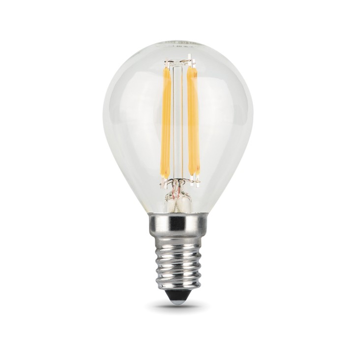 Лампа Gauss Filament Шар 9W 680lm 2700К Е14 LED 1/10/50