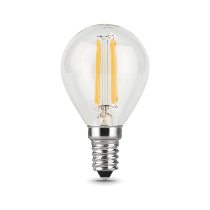Лампа светодиодная филаментная LED 9 Вт 680 лм 2700К шар P45 теплый E14 AC 220В прозрачная колба Bla Лампа светодиодная филаментная LED 9 Вт 680 лм 2700К шар P45 теплый E14 AC 220В прозрачная колба Bla