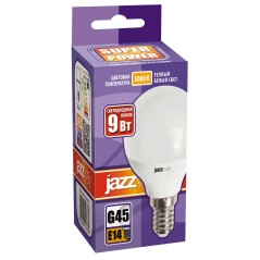 Лампа светодиодная LED 9Вт Е14 теплый матовый шар
