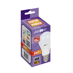 Лампа светодиодная LED 15w E27 4000K груша 230/50 Jazzway