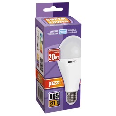 Лампа светодиодная LED 20вт E27 холодный белый, груша