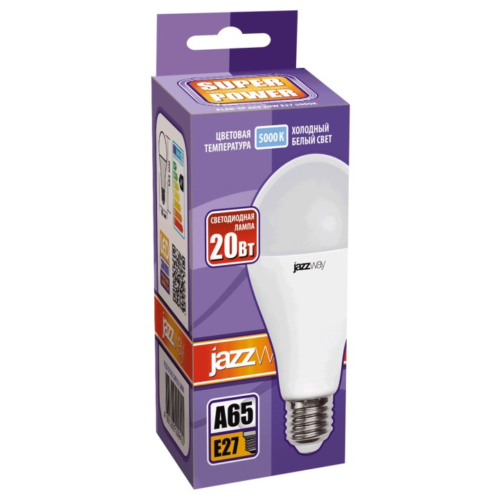 Лампа светодиодная LED 20вт E27 холодный белый, груша Лампа светодиодная LED 20вт E27 холодный белый, груша