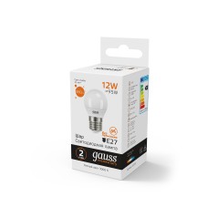 Лампа светодиодная LED 12 Вт 880 лм 3000К шар P45 теплый E27 AC 220В Elementary Gauss