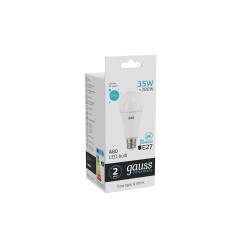 Лампа светодиодная LED 35 Вт 2740 лм 4100К А67 груша нейтральный E27 AC 220В Elementary Gauss