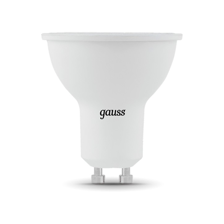 Лампа светодиодная LED 7 Вт 600 лм 3000К софит MR16 теплый GU10 AC 220В Black Gauss Лампа светодиодная LED 7 Вт 600 лм 3000К софит MR16 теплый GU10 AC 220В Black Gauss