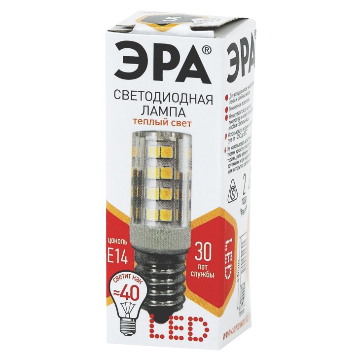 LED лампа T25-5W-CORN-827-E14 (диод, капсула, 5Вт, тепл, E14)