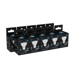 Лампа светодиодная LED 9 Вт 830 лм 6500К софит MR16 холодный GU10 AC 220В Black Gauss