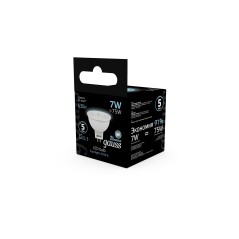 Лампа светодиодная LED 7 Вт 630 лм 4100К софит MR16 нейтральный GU5.3 AC 220В Black Gauss