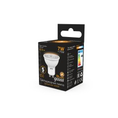 Лампа светодиодная LED 7 Вт 600 лм 3000К софит MR16 теплый GU10 AC 220В Black Gauss