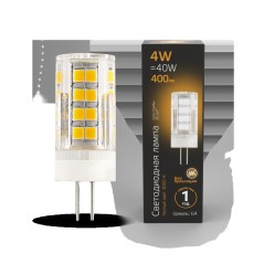 Лампа светодиодная LED 4 Вт 400 Лм 2700К теплая G4 капсула 220 В керамика Black Gauss