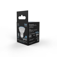 Лампа светодиодная LED 5 Вт 530 лм 4100К софит MR16 нейтральный GU10 AC 220В Black Gauss