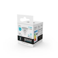 Лампа светодиодная LED 11 Вт 850 лм 4100К софит MR16 нейтральный GU5.3 AC 220В Elementary Gauss